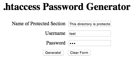 Generator Input
