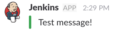 Basic slackSend output