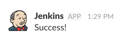 Success Message